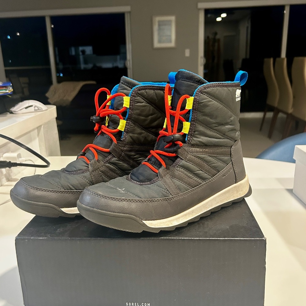 SOREL YOUTH WHITNEY WATERPROOF BOOTS